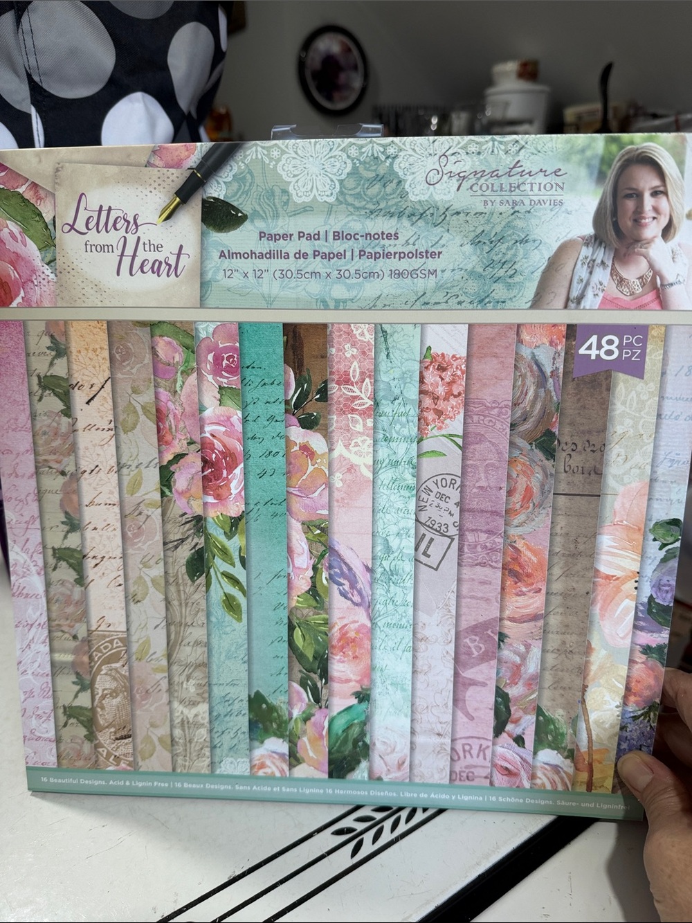 Crafters Companion Letters from the Heart Paper Pad